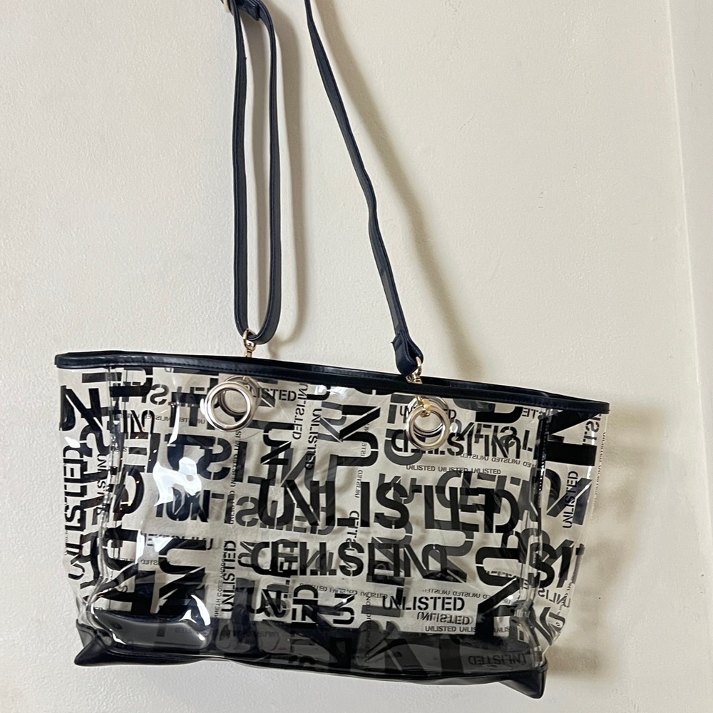Unlimited Logo Detailed And Detachable Interior PVC Tote. Black - Picture 9 of 15